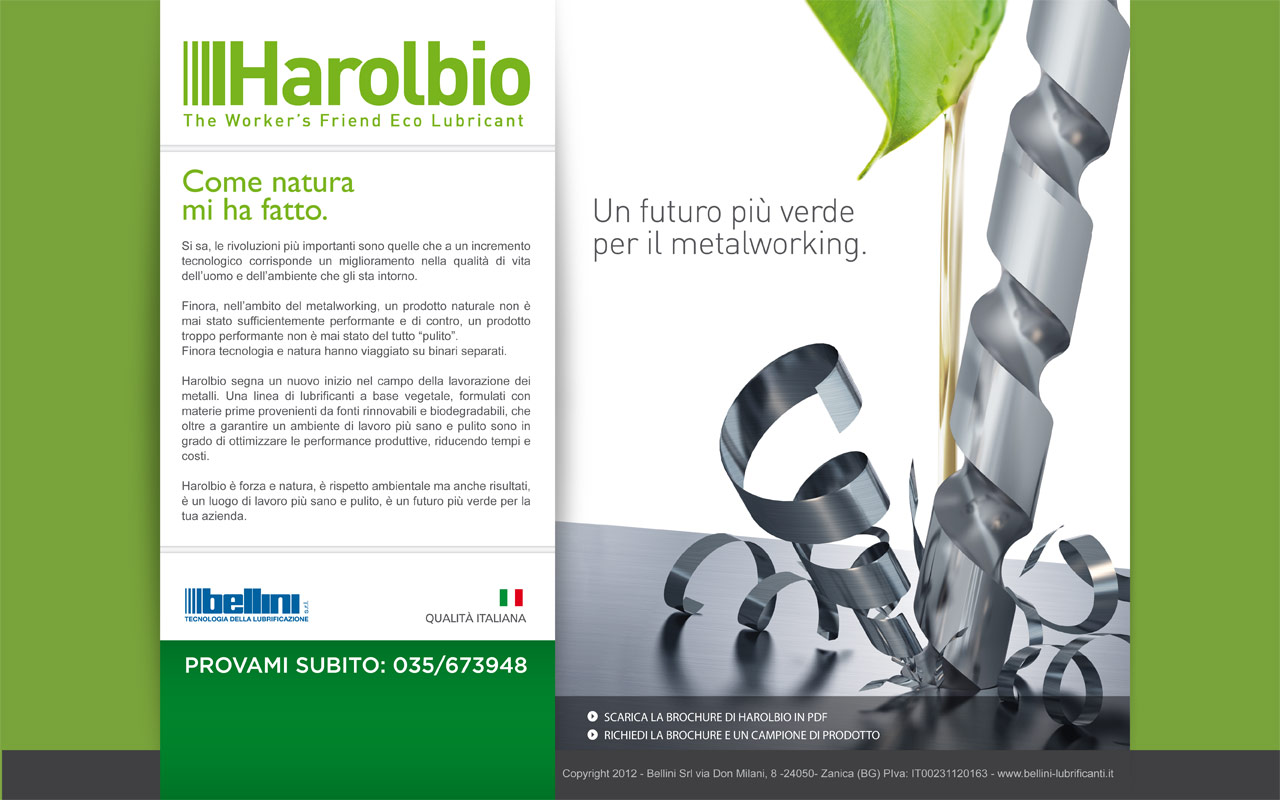 Harolbio, Bio Lubrificante Naturale per la Meccanica